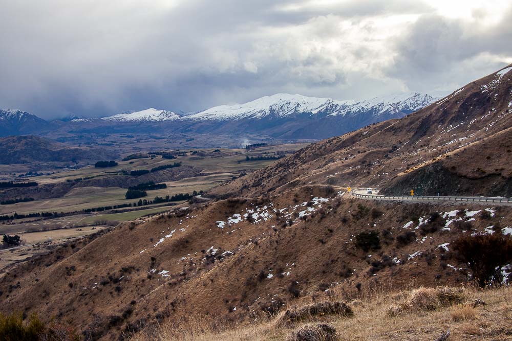 Sweeping views from the Crown Range Lookout