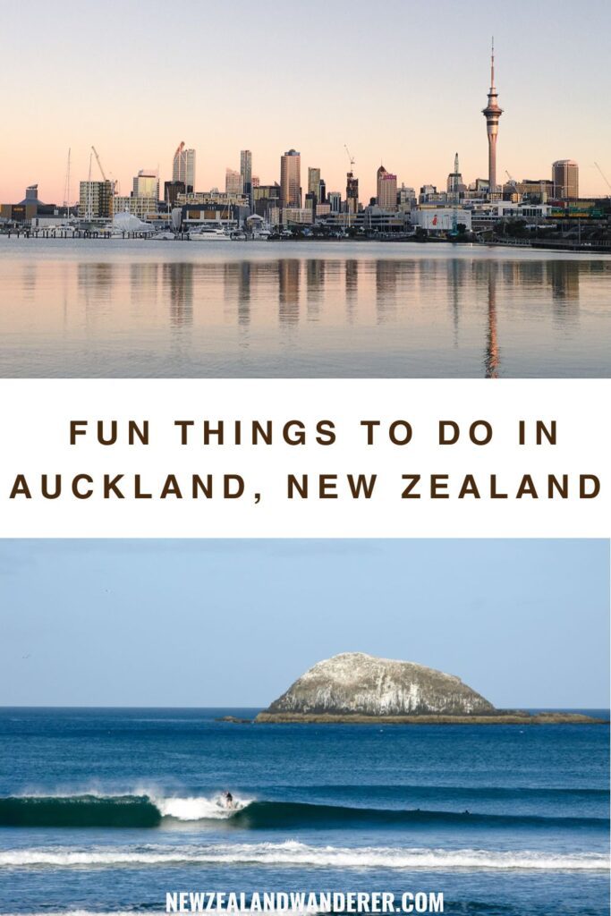 Pinterest cover for fun things to do in Auckland