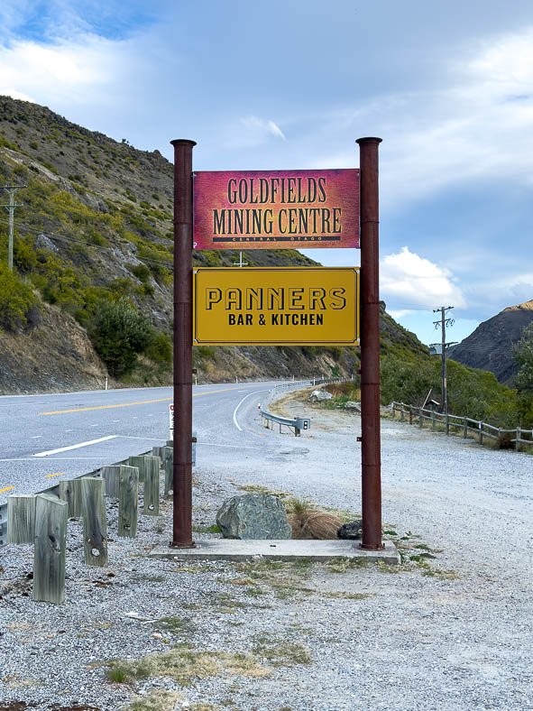 street sign for goldfields mining centre