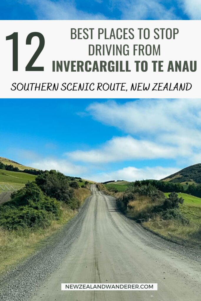 Driving from Invercargill to Te Anau Pinterest Cover